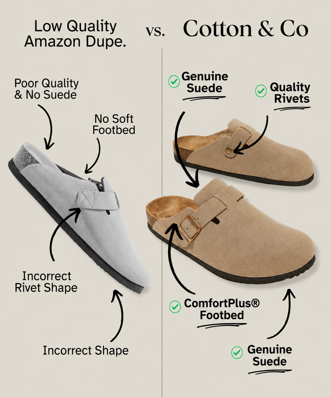 Genuine Suede Clogs